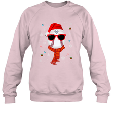 Tampa Bay Rays LogoChristmas Baseball Player Glasses Santa Hat Pajama Gift Crewneck Sweatshirt Crewneck Sweatshirt - jonhlittlestore88