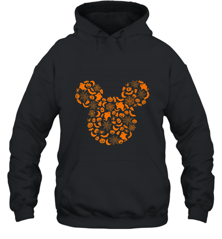 Disney Mickey Mouse Halloween Silhouette Hooded Sweatshirt Hooded Sweatshirt / Black / S Hooded Sweatshirt - jonhlittlestore88
