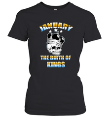 Kings Are Born In January Birthday For Men Women's T-Shirt Women's T-Shirt - jonhlittlestore88
