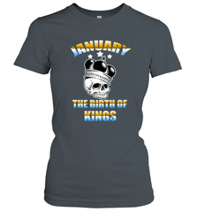 Kings Are Born In January Birthday For Men Women's T-Shirt Women's T-Shirt - jonhlittlestore88