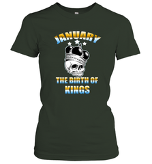 Kings Are Born In January Birthday For Men Women's T-Shirt Women's T-Shirt - jonhlittlestore88