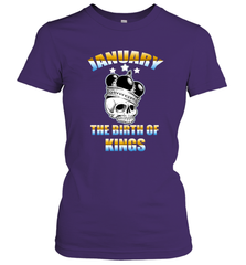Kings Are Born In January Birthday For Men Women's T-Shirt Women's T-Shirt - jonhlittlestore88
