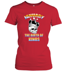 Kings Are Born In January Birthday For Men Women's T-Shirt Women's T-Shirt - jonhlittlestore88