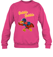 Turkey Football Shirt Funny Thanksgiving Turkey Gobble Gift Crewneck Sweatshirt Crewneck Sweatshirt - jonhlittlestore88
