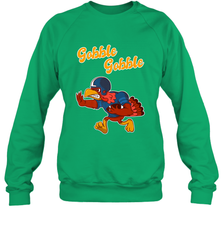 Turkey Football Shirt Funny Thanksgiving Turkey Gobble Gift Crewneck Sweatshirt Crewneck Sweatshirt - jonhlittlestore88
