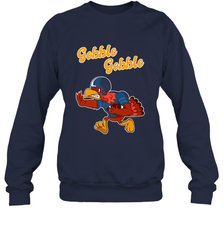 Turkey Football Shirt Funny Thanksgiving Turkey Gobble Gift Crewneck Sweatshirt Crewneck Sweatshirt - jonhlittlestore88