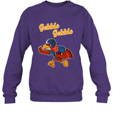 Turkey Football Shirt Funny Thanksgiving Turkey Gobble Gift Crewneck Sweatshirt Crewneck Sweatshirt - jonhlittlestore88