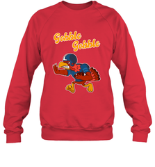 Turkey Football Shirt Funny Thanksgiving Turkey Gobble Gift Crewneck Sweatshirt Crewneck Sweatshirt - jonhlittlestore88
