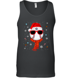 New York Mets Logo Christmas Baseball Player Glasses Santa Hat Pajama Gift Men's Tank Top