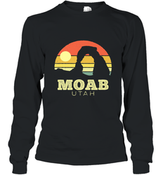 Moab Utah Vintage Sunset Arches Adventure Outdoors Long Sleeve T-Shirt