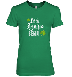 Let the Shenanigans begin Lucky St Patricks Day Shirt Women's Premium T-Shirt