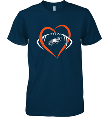 NFL Philadelphia Eagles Heart Love Football Men's Premium T-Shirt Men's Premium T-Shirt - jonhlittlestore88