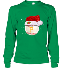 Pittsburgh Pirates Logo Baseball Ball Christmas Santa Hat Xmas Sport Funny Snow Long Sleeve T-Shirt Long Sleeve T-Shirt - jonhlittlestore88