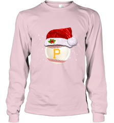 Pittsburgh Pirates Logo Baseball Ball Christmas Santa Hat Xmas Sport Funny Snow Long Sleeve T-Shirt Long Sleeve T-Shirt - jonhlittlestore88