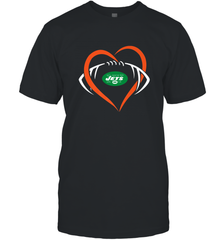NFL New York Jets Heart Love Football Men's T-Shirt Men's T-Shirt - jonhlittlestore88