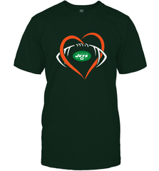 NFL New York Jets Heart Love Football Men's T-Shirt Men's T-Shirt - jonhlittlestore88