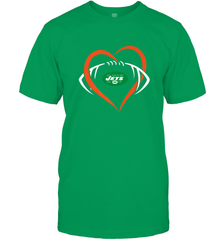 NFL New York Jets Heart Love Football Men's T-Shirt Men's T-Shirt - jonhlittlestore88