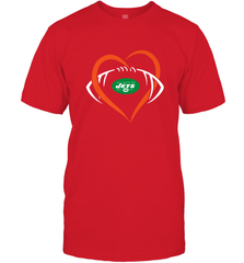 NFL New York Jets Heart Love Football Men's T-Shirt Men's T-Shirt - jonhlittlestore88