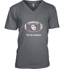 NFL Oklahoma Sooners Football And Christmas Lights Men's V-Neck Men's V-Neck - jonhlittlestore88