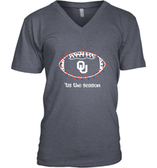 NFL Oklahoma Sooners Football And Christmas Lights Men's V-Neck Men's V-Neck - jonhlittlestore88