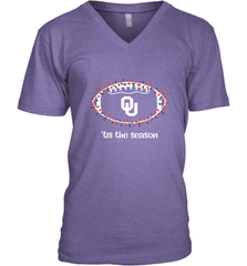 NFL Oklahoma Sooners Football And Christmas Lights Men's V-Neck Men's V-Neck - jonhlittlestore88