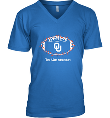 NFL Oklahoma Sooners Football And Christmas Lights Men's V-Neck Men's V-Neck - jonhlittlestore88