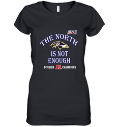 NFL Baltimore Ravens AFC North Division Champions Women's V-Neck T-Shirt