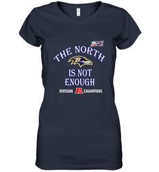 NFL Baltimore Ravens AFC North Division Champions Women's V-Neck T-Shirt