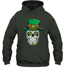 Sugar Skull Leprechaun T Shirt St Patricks Day Women Men Hooded Sweatshirt Hooded Sweatshirt - jonhlittlestore88