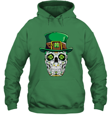 Sugar Skull Leprechaun T Shirt St Patricks Day Women Men Hooded Sweatshirt Hooded Sweatshirt - jonhlittlestore88