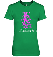 Stomp On Cancer Witch High Heel Breast Cancer Halloween Women's Premium T-Shirt Women's Premium T-Shirt - jonhlittlestore88
