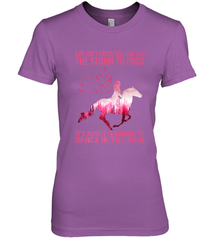 Life Is Not About Waiting Breast Cancer Hippie Peace Horse Women's Premium T-Shirt Women's Premium T-Shirt - jonhlittlestore88
