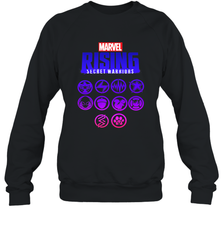 Marvel Rising Secret Warriors Hero Emblem Logo Crewneck Sweatshirt Crewneck Sweatshirt - jonhlittlestore88