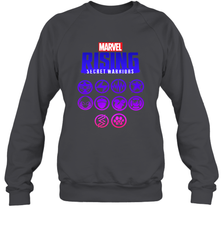 Marvel Rising Secret Warriors Hero Emblem Logo Crewneck Sweatshirt Crewneck Sweatshirt - jonhlittlestore88