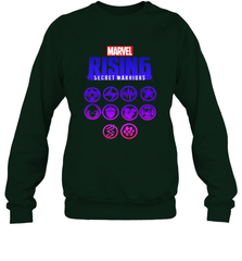 Marvel Rising Secret Warriors Hero Emblem Logo Crewneck Sweatshirt Crewneck Sweatshirt - jonhlittlestore88