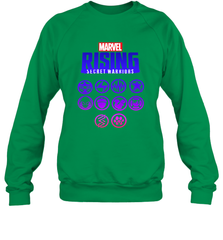 Marvel Rising Secret Warriors Hero Emblem Logo Crewneck Sweatshirt Crewneck Sweatshirt - jonhlittlestore88