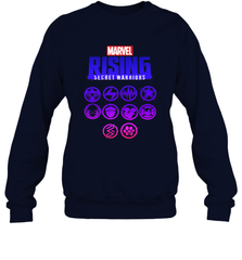 Marvel Rising Secret Warriors Hero Emblem Logo Crewneck Sweatshirt Crewneck Sweatshirt - jonhlittlestore88