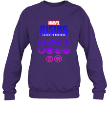 Marvel Rising Secret Warriors Hero Emblem Logo Crewneck Sweatshirt Crewneck Sweatshirt - jonhlittlestore88
