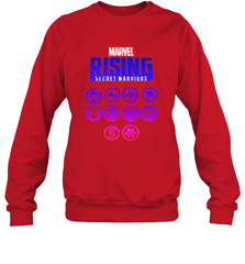 Marvel Rising Secret Warriors Hero Emblem Logo Crewneck Sweatshirt Crewneck Sweatshirt - jonhlittlestore88