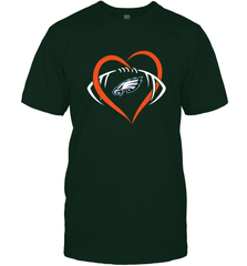 NFL Philadelphia Eagles Heart Love Football Men's T-Shirt Men's T-Shirt - jonhlittlestore88