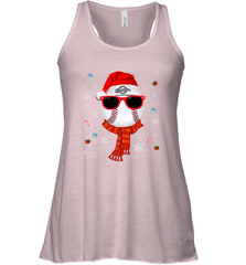 Milwaukee Brewers Logo Christmas Baseball Player Glasses Santa Hat Pajama Gift Women's Racerback Tank Women's Racerback Tank - jonhlittlestore88