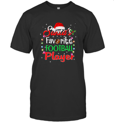 NFL Santa's Favorite Football Player Xmas Light Hat Christmas Men's T-Shirt