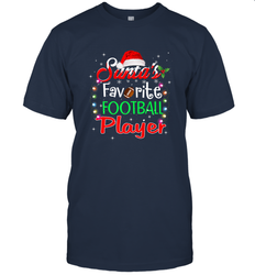 NFL Santa's Favorite Football Player Xmas Light Hat Christmas Men's T-Shirt