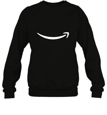 Smile Shirt  White Logo Crewneck Sweatshirt Crewneck Sweatshirt / Black / S Crewneck Sweatshirt - jonhlittlestore88