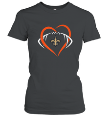 NFL New Orleans Saints Heart Love Football Women's T-Shirt Women's T-Shirt - jonhlittlestore88