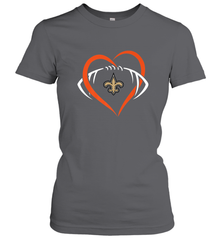 NFL New Orleans Saints Heart Love Football Women's T-Shirt Women's T-Shirt - jonhlittlestore88
