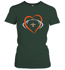 NFL New Orleans Saints Heart Love Football Women's T-Shirt Women's T-Shirt - jonhlittlestore88