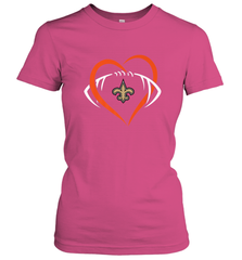 NFL New Orleans Saints Heart Love Football Women's T-Shirt Women's T-Shirt - jonhlittlestore88