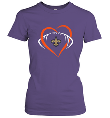 NFL New Orleans Saints Heart Love Football Women's T-Shirt Women's T-Shirt - jonhlittlestore88