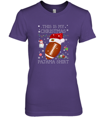 NFL This Is My Christmas Pajama Shirt  Football christmas ugly Women's Premium T-Shirt Women's Premium T-Shirt - jonhlittlestore88
